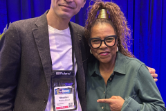 Patrice Rushen and Masahiro Minowa (CEO of Roland Global)